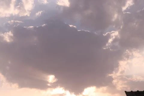 Different shape in blue sky Stock Photos