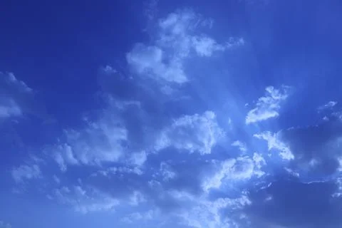 Different shape in blue sky Stock Photos