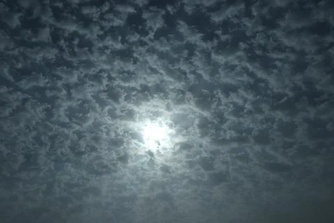 Different shape in blue sky Stock Photos