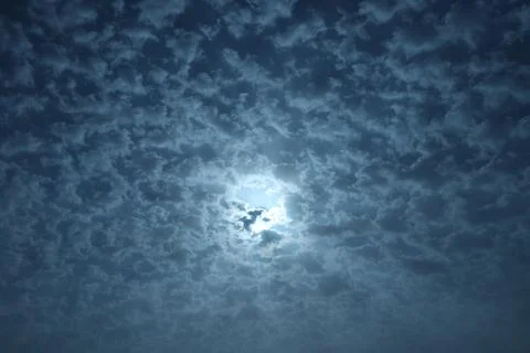 Different shape in blue sky Stock Photos