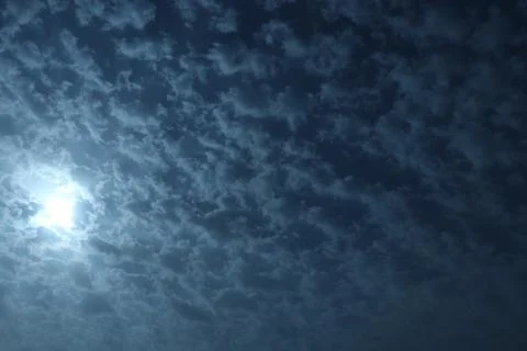 Different shape in blue sky Stock Photos