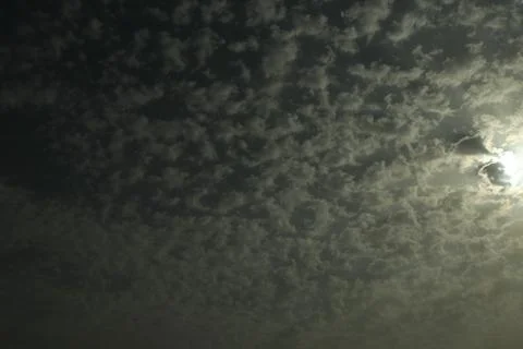 Different shape in blue sky Stock Photos