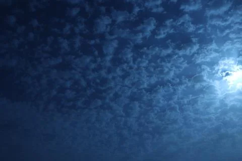 Different shape in blue sky Stock Photos