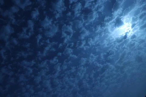 Different shape in blue sky Foto stock