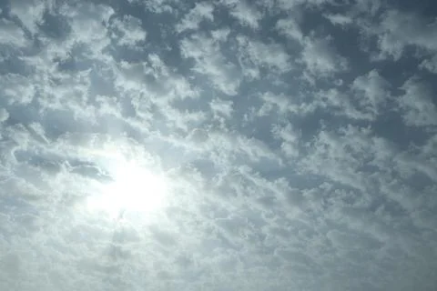 Different shape in blue sky Stock Photos