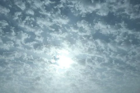 Different shape in blue sky Stock Photos