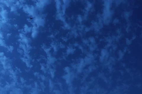 Different shape in blue sky Stock Photos