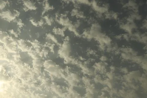 Different shape in blue sky Stock Photos