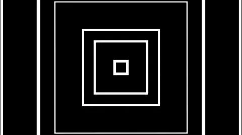 Different shape square shapes on black background イラスト素材
