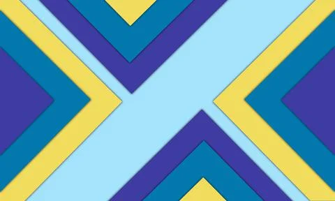 Different shapes and colors of triangles Stock Illustration
