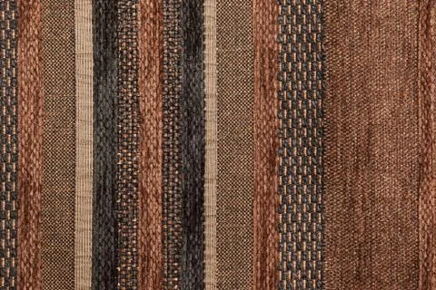 Different shapes and structures of brown and black strings in upright directi Stock Photos