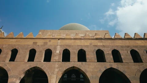 Different Shapes Of The Architecture Of An Old Mosque Stock Footage 312577933