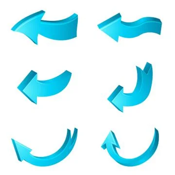 Different shapes of arrows Stock Illustration