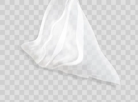 Different shapes curtains on transparent background. Vector illuatration. C.. Stock Illustration