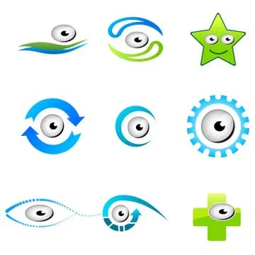 Different shapes of eyes Stock-Illustration