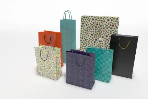 Different shopping bags Stock Illustration