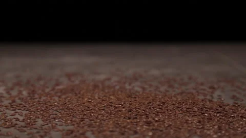Different shots with the same point of view of chia seeds thrown Video stock 162344780