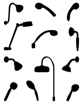 Different showers Stock Illustration