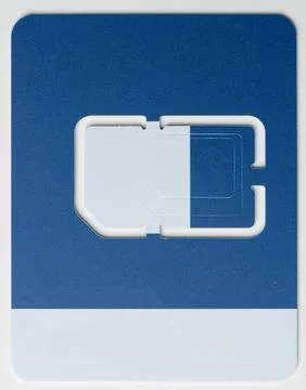 Different size Sim chip Stock Photos