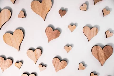Different sized hearts 스톡 사진