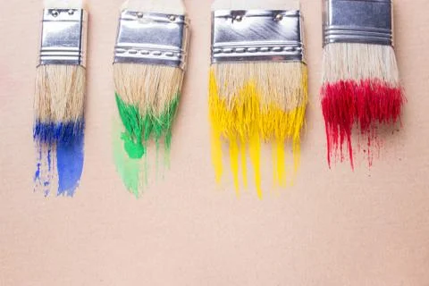 Different sizes paintbrushes 写真素材