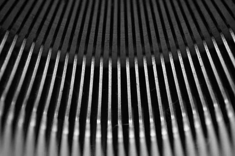 Different small metal elements of an old typewriter Stock Photos