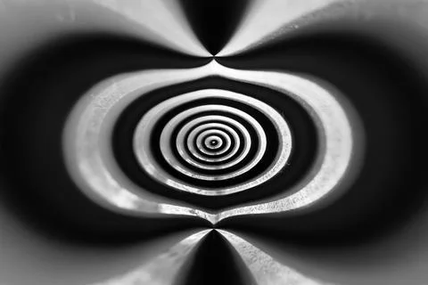 Different small metal elements of an old typewriter Stock Photos