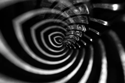 Different small metal elements of an old typewriter Stock Photos