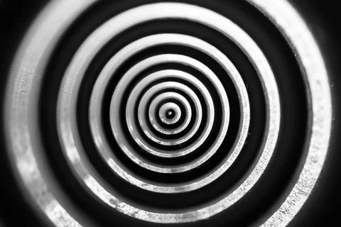 Different small metal elements of an old typewriter Stock Photos