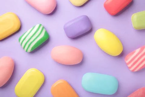 Different soaps in different soap dishes. A lot of solid soap for hygiene and Stock Photos