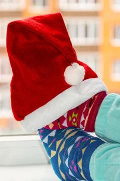 Different  socks. Colored socks Stock Photos