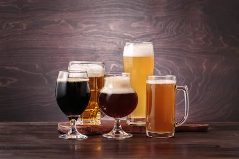 Different sorts of beer Fotos de archivo