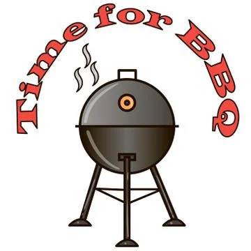 Different special tools for barbecue party. Bbq grill and tools vector illust Stock Illustration