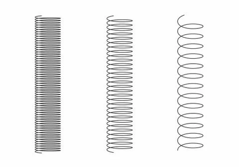 Different springs illustration Stock Illustration