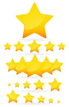 Different star compositions Illustrazione stock