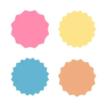 Different starburst vector. Starburst isolated icons set Stock Illustration