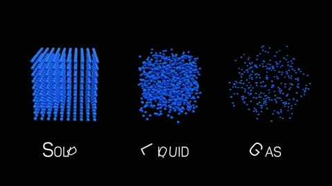 Different states of matter - solid Stock Footage 89620605