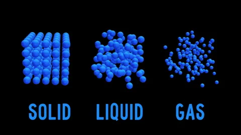 Different states of matter solid state. Stock Footage 282747307