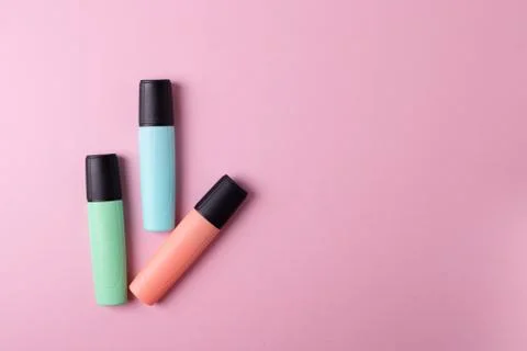 Different stationary items / minimalism. flat lay Foto stock