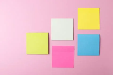 Different stationary items / minimalism. flat lay Stock Photos