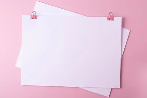 Different stationary items / minimalism. flat lay Stock Photos