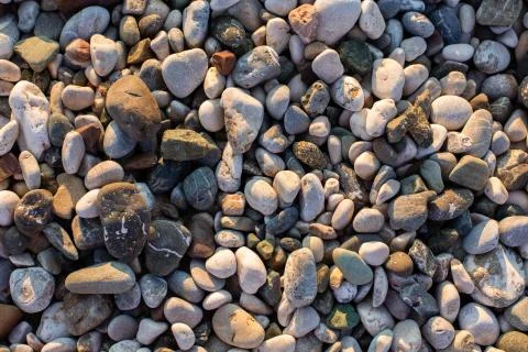 Different stones on the beach Stock Photos