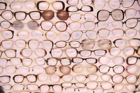 Different styles of eyeglasses Foto stock