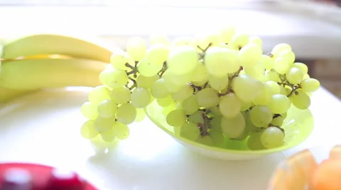 Different Summer fruits on a table Stockbeeldmateriaal 52519180