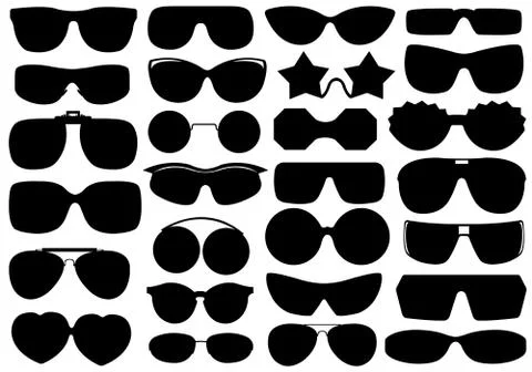 Different Sunglasses Illustrazione stock