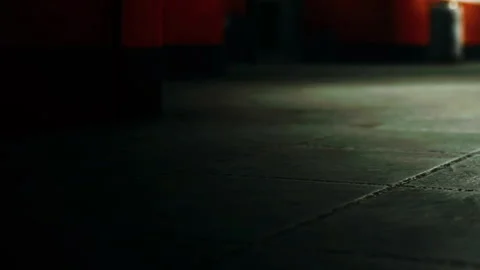 Different surfaces of a floor with dramatic lighting in a room Stock Footage 345006247
