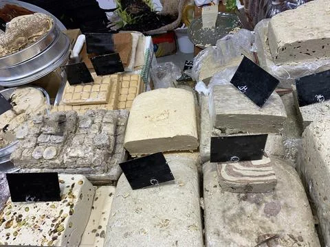 Different sweets in a store Stock Photos