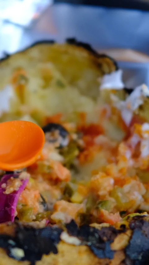 Different taste Kumpir Stock Footage 296601980