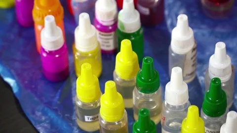 Different tastes for the handmade soap creation on the table closeup Stock Footage 74359579