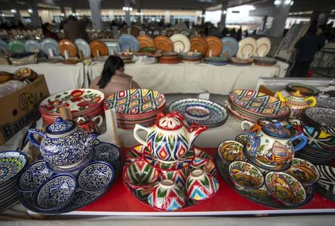 Different tea sets and patterns. 写真素材